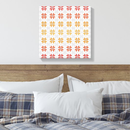 Letse morning SUN geometrisch patroon IV Canvas Afdruk (Insitu (Slaapkamer))