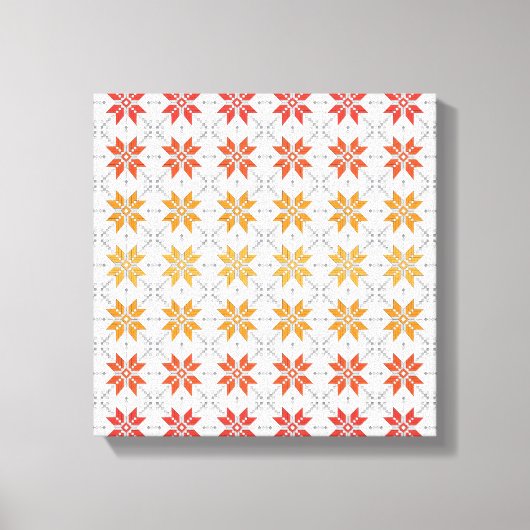 Letse morning SUN geometrisch patroon IV Canvas Afdruk (Voorkant)