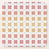 Letse morning SUN geometrisch patroon IV Kartonnen Onderzetters (Voorkant)