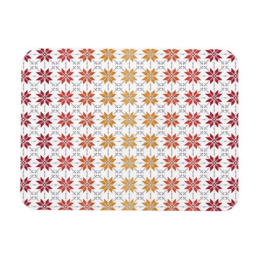 Letse morning SUN geometrisch patroon IV Magneet (Horizontaal)