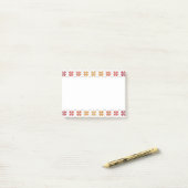 Letse morning SUN geometrisch patroon IV Post-it® Notes (Op bureau)