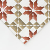 Letse morning SUN geometrisch patroon IX Fleece Deken (Hoek)