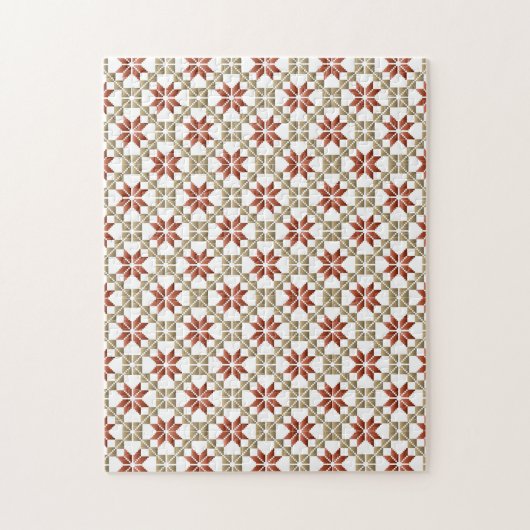 Letse morning SUN geometrisch patroon IX Legpuzzel (Verticaal)