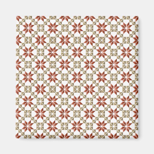 Letse morning SUN geometrisch patroon IX Magneet (Voorkant)