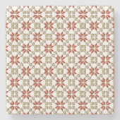 Letse morning SUN geometrisch patroon IX Stenen Onderzetter (Voorkant)