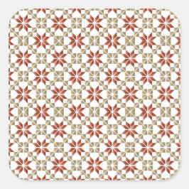 Letse morning SUN geometrisch patroon IX Vierkante Sticker