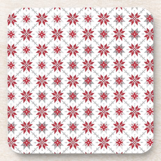 Letse morning SUN geometrisch patroon V Drankjes Onderzetter (Voorkant)