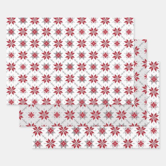 Letse morning SUN geometrisch patroon V Inpakpapier Vel (Set)