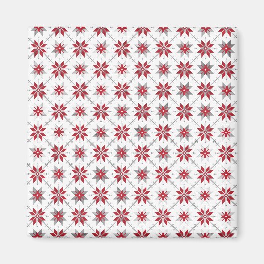 Letse morning SUN geometrisch patroon V Magneet (Voorkant)