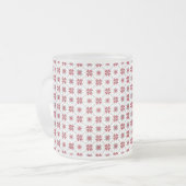 Letse morning SUN geometrisch patroon V Matglas Koffiemok (Voorkant links)