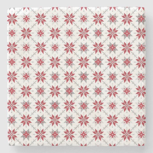 Letse morning SUN geometrisch patroon V Stenen Onderzetter (Voorkant)