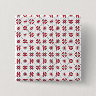 Letse morning SUN geometrisch patroon V Vierkante Button 5,1 Cm