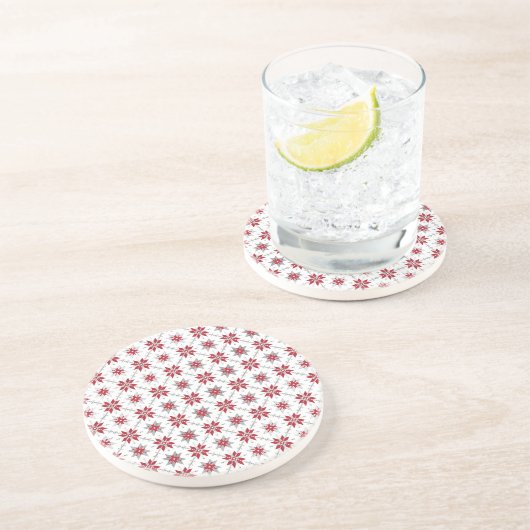 Letse morning SUN geometrisch patroon V Zandsteen Onderzetter (Zijkant)