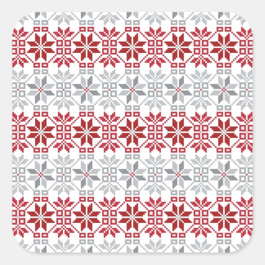 Letse morning SUN geometrisch patroon VIII Vierkante Sticker (Voorkant)