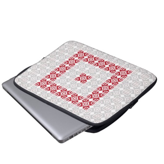 Letse ochtend-zon geometrisch patroon I Laptop Sleeve (Voorkant onderkant)