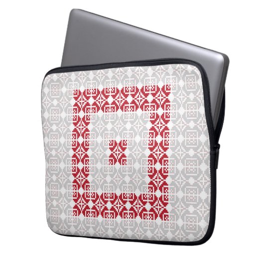 Letse ochtend-zon geometrisch patroon I Laptop Sleeve (Voorkant Links)