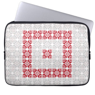 Letse ochtend-zon geometrisch patroon I Laptop Sleeve