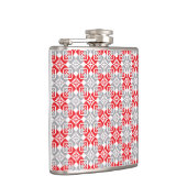 Letse ochtend-ZUN geometrisch patroon VI Heupfles (Rechts)