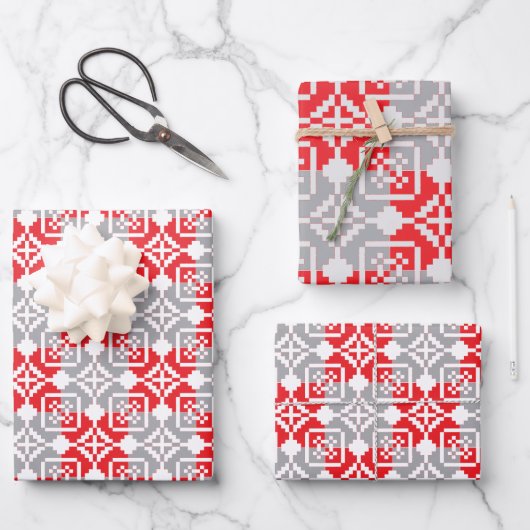 Letse ochtend-ZUN geometrisch patroon VI Inpakpapier Vel (Voorkant)