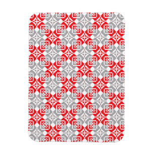 Letse ochtend-ZUN geometrisch patroon VI Magneet