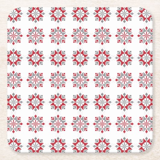 Letse ochtend - ZUN geometrisch patroon VII Kartonnen Onderzetters (Voorkant)