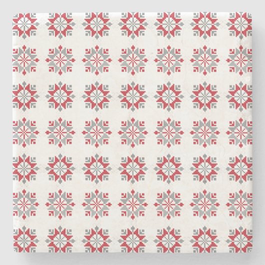 Letse ochtend - ZUN geometrisch patroon VII Stenen Onderzetter (Voorkant)