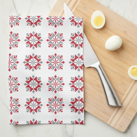 Letse ochtend - ZUN geometrisch patroon VII Theedoek (Quarter Fold)