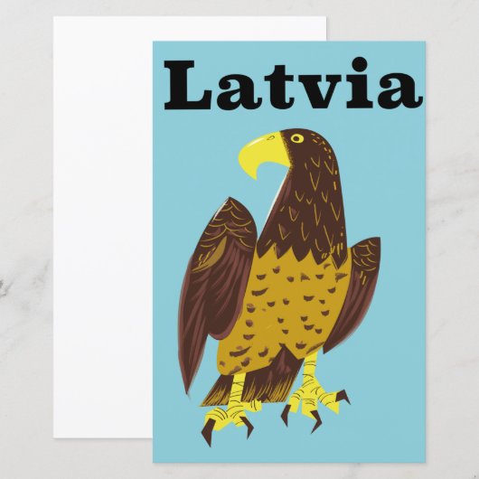 Letse reisposter. (Voorkant / Achterkant)