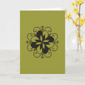 Letse saulites karte kaart (Gele Bloem)