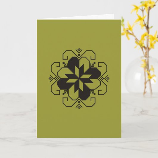 Letse saulites karte kaart (Gele Bloem)