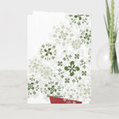 Letse sneeuwvlokken feestdagen kaart (Achterkant)