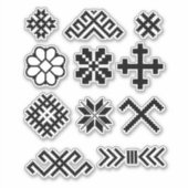 Letse symbolen Jumis Star Cross Star Sticker (Voorkant)