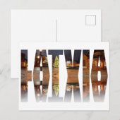 Letse tekst met Dome Square met kerstboom Briefkaart (Voorkant / Achterkant)