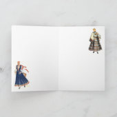 Letse Traditionele kostuumkaart Kaart (Binnen)