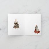 Letse traditionele volkskostuumkaart kaart (Binnen)