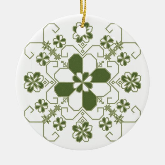 Letse versiering keramisch ornament (Voorkant)