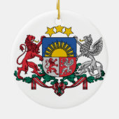 Letse versiering keramisch ornament (Achterkant)