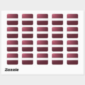Letse vierkante glanzende vlag sticker (Vel)