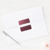 Letse vierkante glanzende vlag sticker (Envelop)