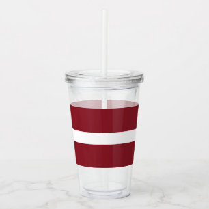 Letse vlag acryl drinkbeker