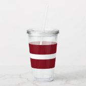 Letse vlag acryl drinkbeker (Achterkant)