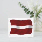 Letse Vlag Ansichtkaart Briefkaart (Staand voorkant)