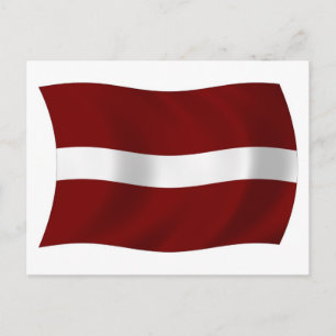 Letse Vlag Ansichtkaart Briefkaart
