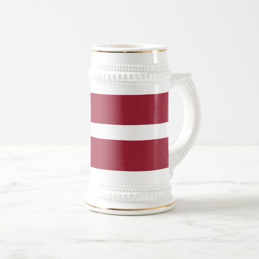 Letse vlag bierpul (Voorkant rechts)