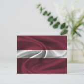 Letse vlag briefkaart (Staand voorkant)