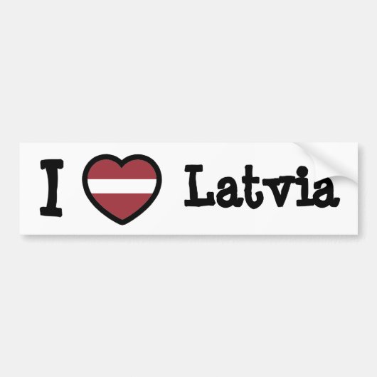 Letse vlag bumpersticker (Voorkant)