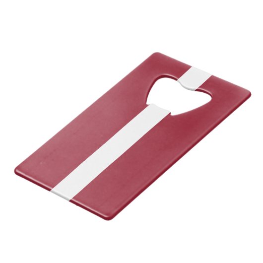 Letse vlag creditkaart flessenopener (Voorkant Gekanteld)