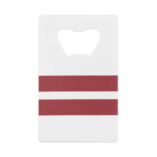 Letse vlag creditkaart flessenopener (Voorkant)