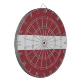 Letse vlag dartbord (Voorkant Links)