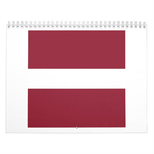 Letse vlag embleem kalender (Hoes)